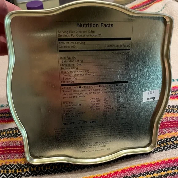 Vintage See's Easter Candy Tin Collectable Tins - Set Of 4 -95, 96
2004 & 2005. - Picture 13 of 16